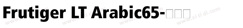 Frutiger LT Arabic65字体转换